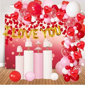 Wedding Car Decorations kit Red Teddy bear Dolls Ribbon Garland balloons 