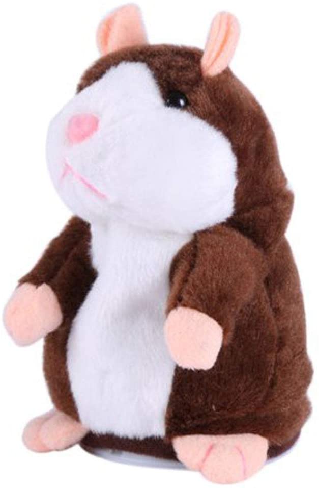 Talking Hamster Repeats What You Say Plush Animal Mouse Boy/Girl Electronic Toy 