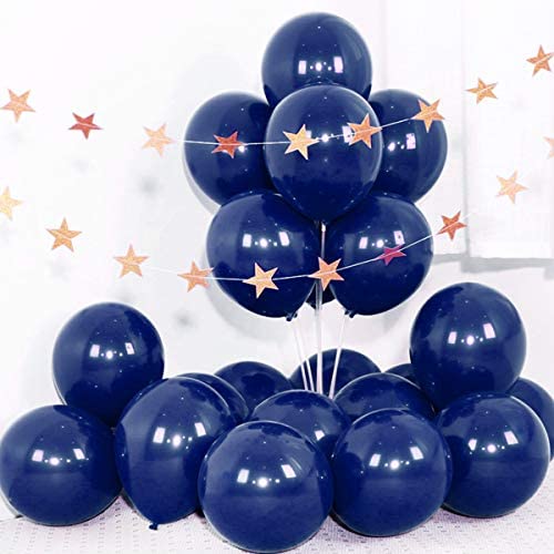 100pcslot Navy Blue Balloons Latex Dark Blue Kids Favor Party Decor Balloons Birthday Baby Shower Bridal Shower Party Supplies