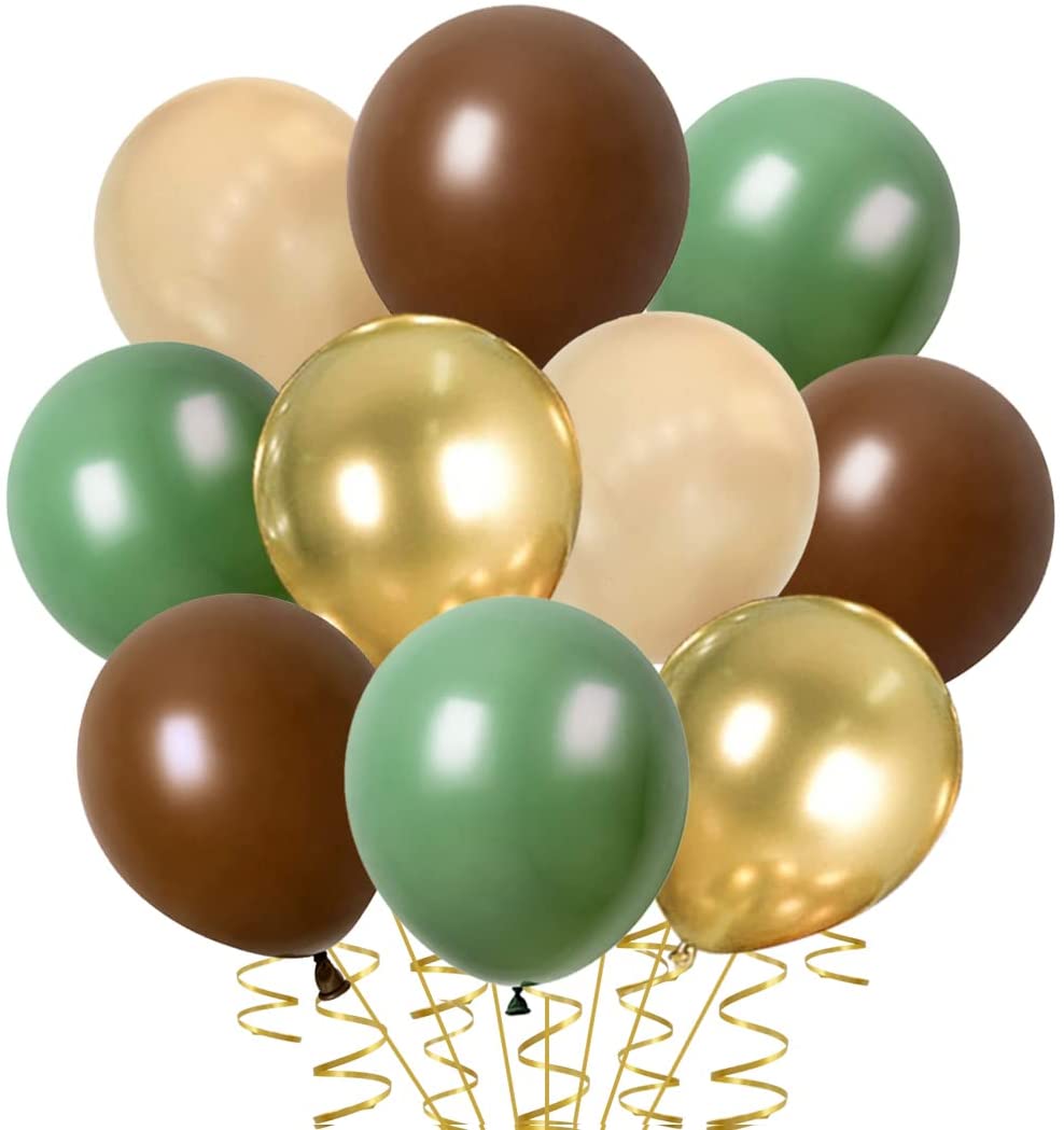 Sage Balloons Brown Olive Green And Metallic Gold Dark Tan Cream Birthday  Party Avocado Neutral Latex Nude Matte Beige Ivory Colorful Eucalyptus  Decorations 10 Inch Ribbons 50pcs – Homefurniturelife Online Store