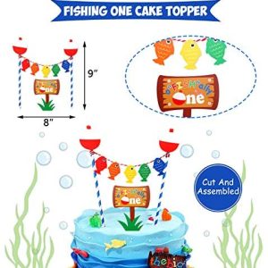 3-In-1 Gone Fishing First Birthday Party Decorations- Little