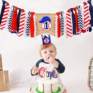 First Hat,One Banner,One Cake Photo One 1st Birthday Decorations For Baby Boy 