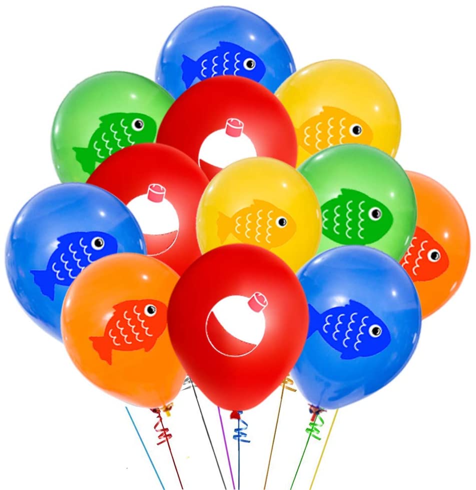 50PCS Gone Fishing Balloons Party Decorations Supplies, Fisherman The Big  One Birthday Party Fishing Party Balloons Decoration Supplies –  Homefurniturelife Online Store