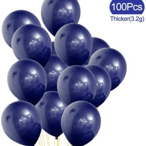 100pcslot Navy Blue Balloons Latex Dark Blue Kids Favor Party Decor Balloons Birthday Baby Shower Bridal Shower Party Supplies