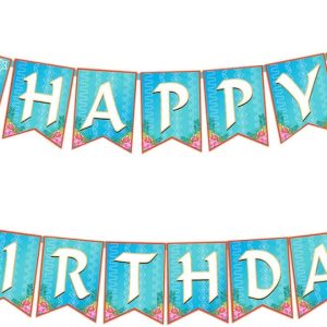 moana inspired happy birthday banner party supplies for tropical luau summer party baby shower set of 1 homefurniturelife online store