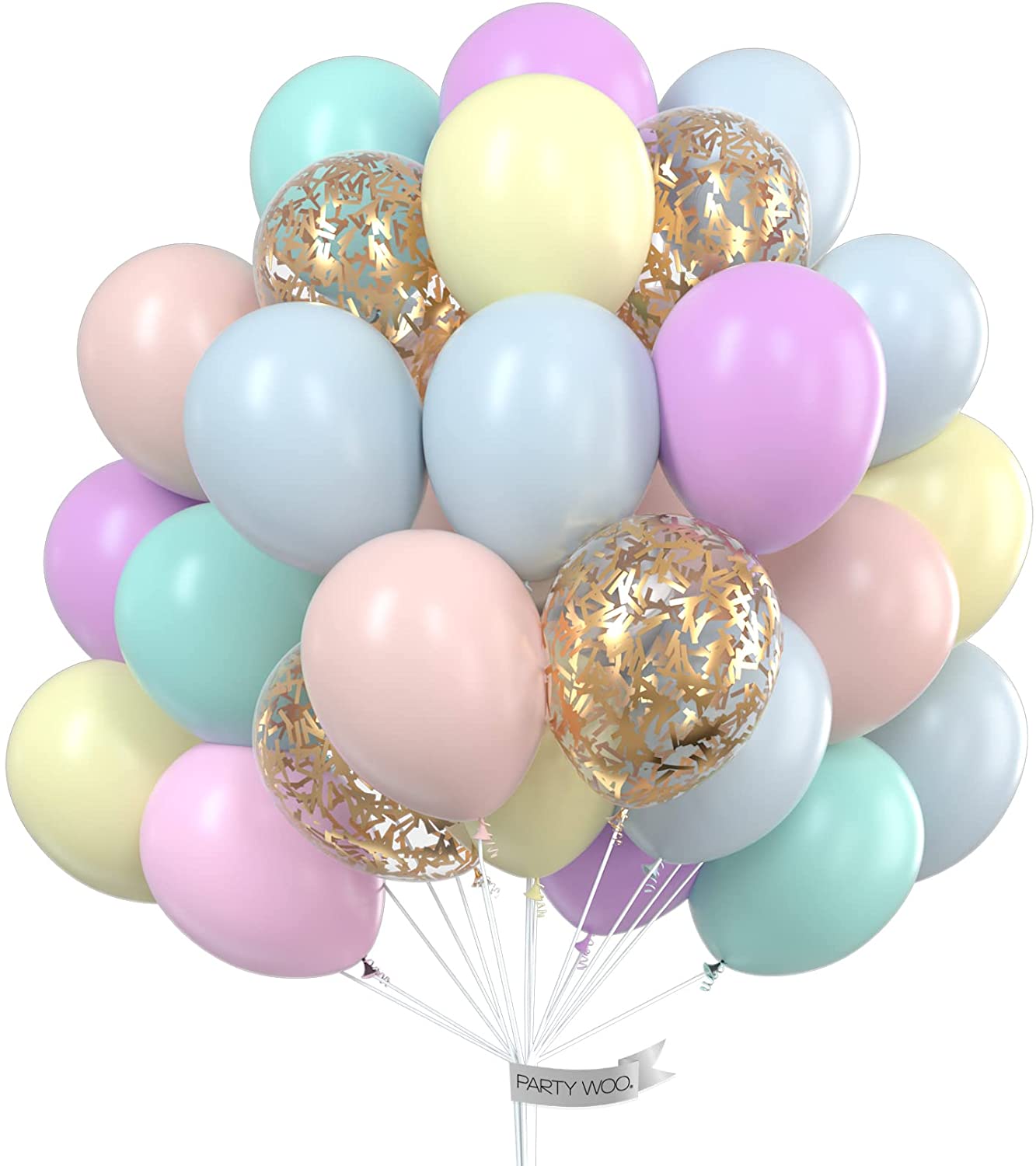 PartyWoo Pastel Balloons, 60 pcs 12 Inch Pastel Latex Balloons, Gold  Glitter Balloons, Pastel Colour Balloons for Pastel Party Decorations,  Pastel Birthday Decorations, Pastel Rainbow Party Supplies –  Homefurniturelife Online Store