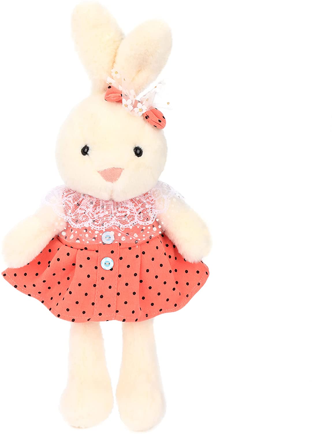 Soft lace dress rabbit stuffed plush animal bunny toy for baby girl kid gift~toy 