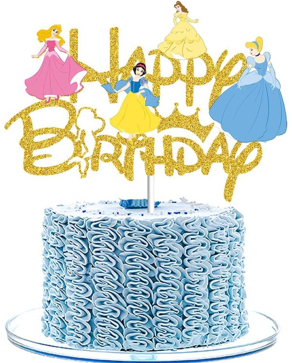 Cinderella Princess theme Cake Topper Decoration Baby Shower Birthday Supplies 