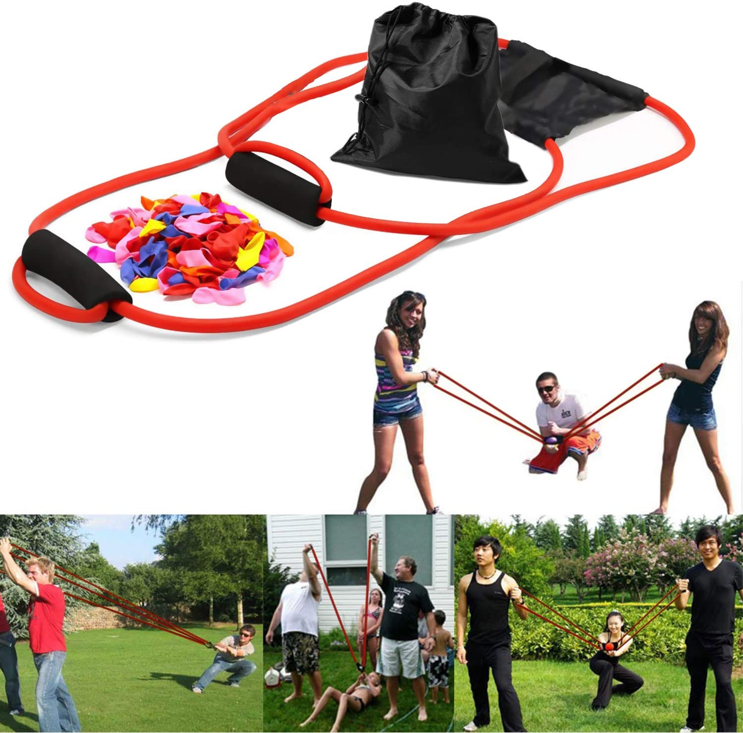 Up To 500 Yards 1 for Launcher Water Balloon Launcher Kids Balloon Slingshot 