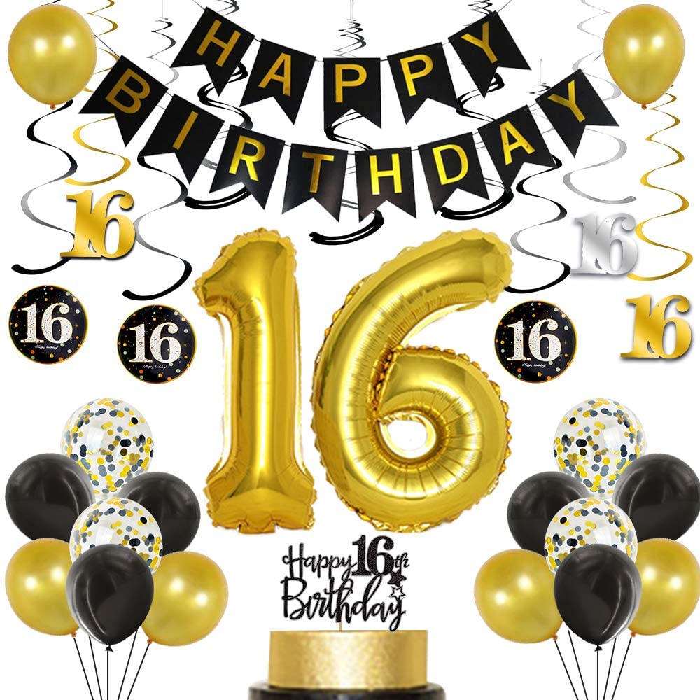 sweet sixteen birthday party decorations