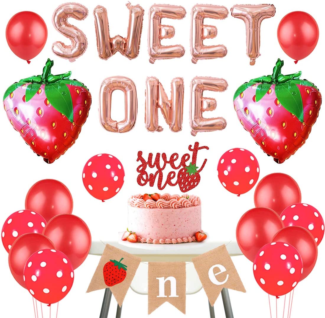 Berry Sweet One Birthday Cake Topper Berry First Birthday Cake Topper Berry Sweet One Party Strawberry First Birthday Party