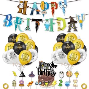 JeVenis Wizard Birthday Party Supplies Wizard Door Sign Wizard School Inspired Door Decoration Wizard Theme Party Decorations 