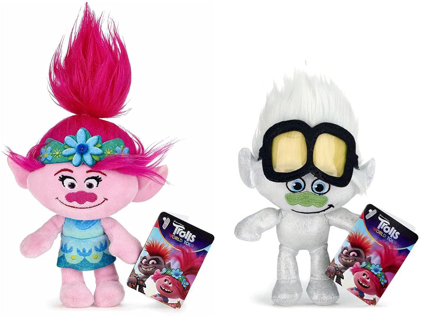 DreamWorks Trolls World Tour Movie Poppy Plush Doll Pink 8 Inch for sale online 