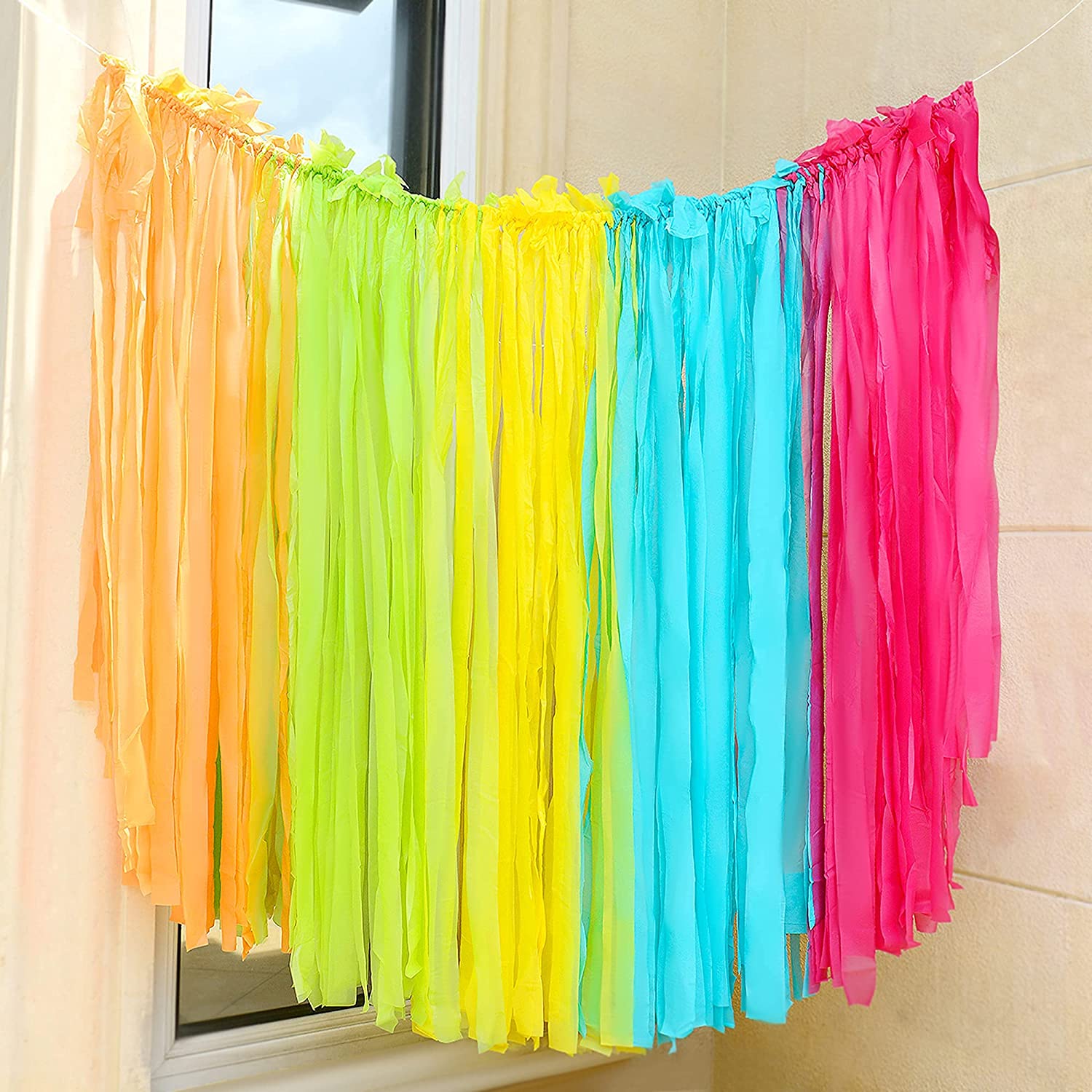 200pcs Pastel Streamers Backdrop Yellow Orange Blue Green Hot Pink  Streamers Party Decorations Rainbow Fringe Backdrop for Parties Birthday  Baby Shower Plastic Strips Streamers Decorations Background –  Homefurniturelife Online Store