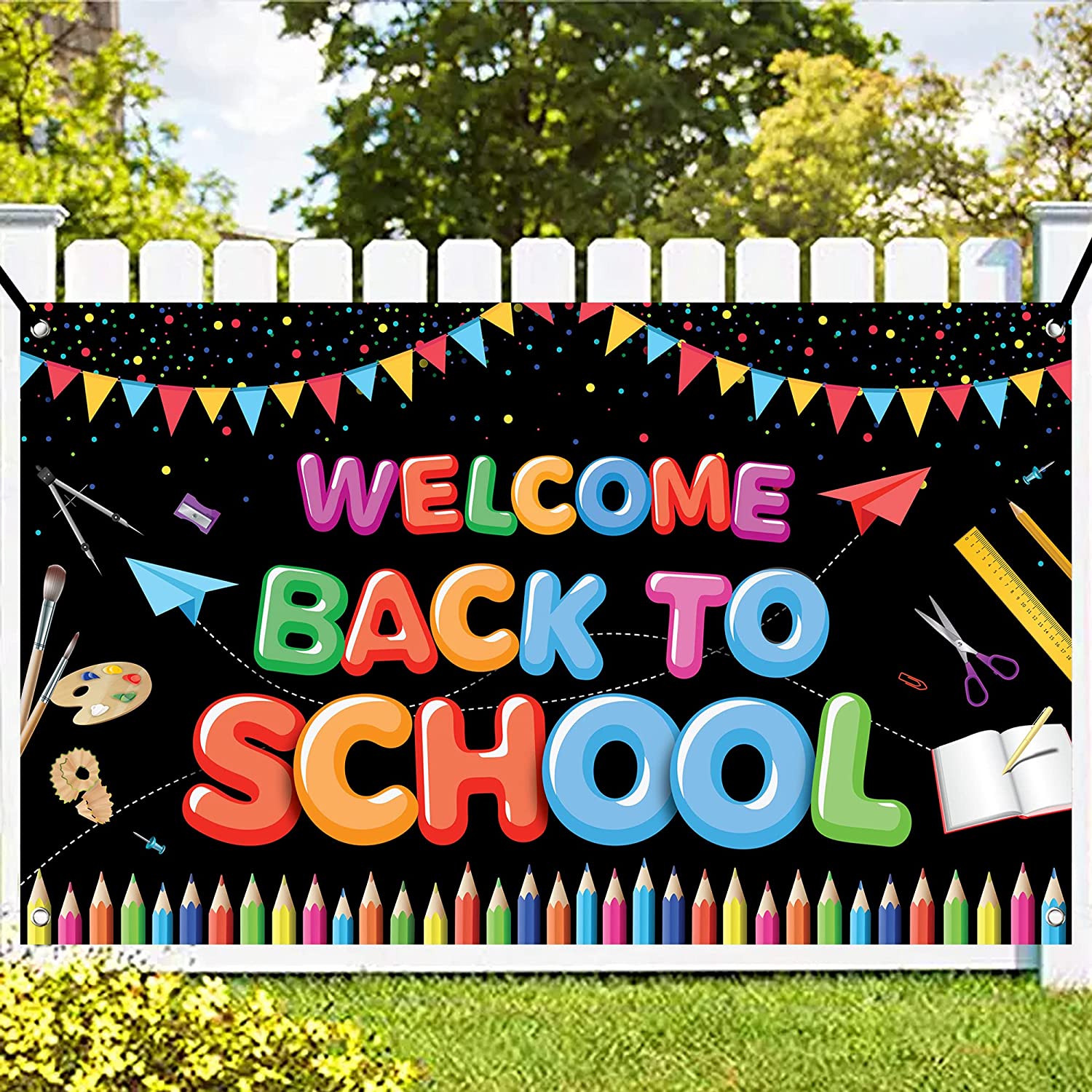 Big Back To School Banner 72×44 Inch, Teacher Back To School