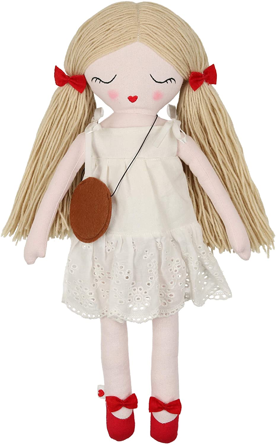Soft Rag Doll Plush First Doll Toys For Girls Cute Cartoon Rag Doll Cuddly Doll