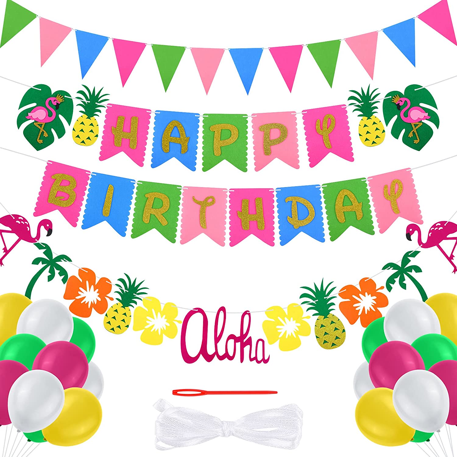 Happy Birthday Images Hawaiian Style Elcoho Happy Birthday Banner Tropical Style Hawaiian Birthday Party Decorations Including Triangle Banner, Letter Banner, Hawaiian Color Balloons For Outdoor Events Party Supplies – Homefurniturelife Online Store Happy Birthday Images Hawaiian Style Elcoho Happy Birthday Banner Tropical Style Hawaiian Birthday Party Decorations Including Triangle Banner, Letter Banner, Hawaiian Color Balloons For Outdoor Events Party Supplies – Homefurniturelife Online Store