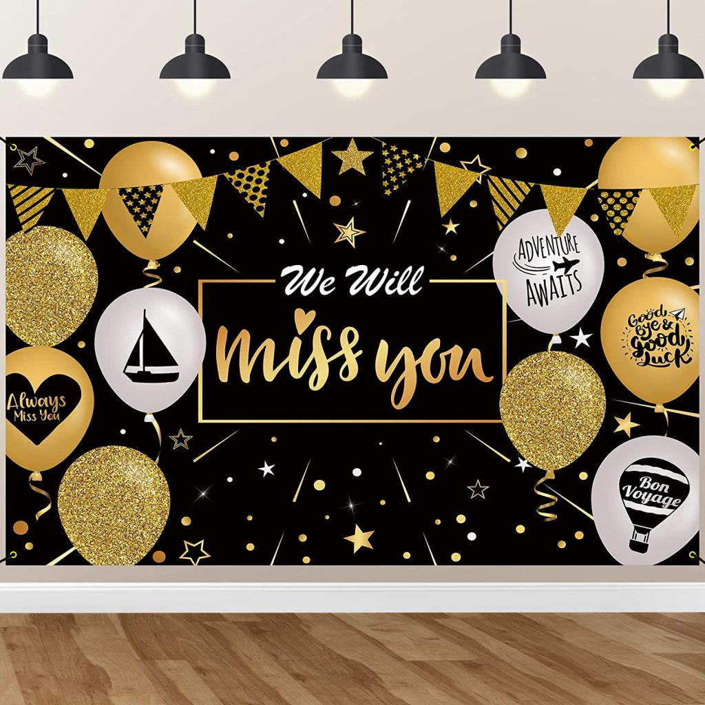 Going Away Party Decorations, Extra Large We Will Miss You Banner