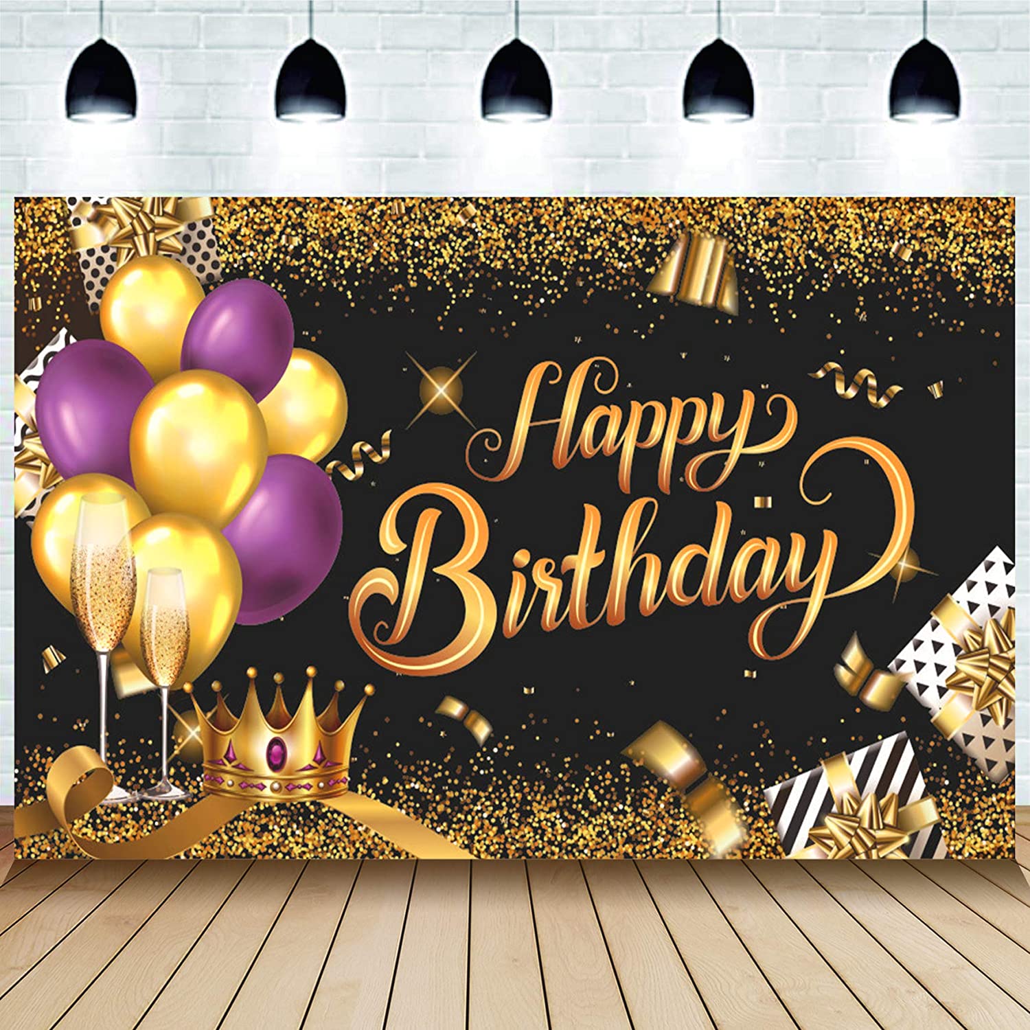 Rainmae Happy Birthday Party Decoration Banner, Fabric Black Gold Sign Poster for Men Women 30 40 50 60 Birthday Anniversary Party Photo Background Supplies for Wall Decoration Props(70.8 x 43.3 inch) – Homefurniturelife Online Store Rainmae Happy Birthday Party Decoration Banner, Fabric Black Gold Sign Poster for Men Women 30 40 50 60 Birthday Anniversary Party Photo Background Supplies for Wall Decoration Props(70.8 x 43.3 inch) – Homefurniturelife Online Store