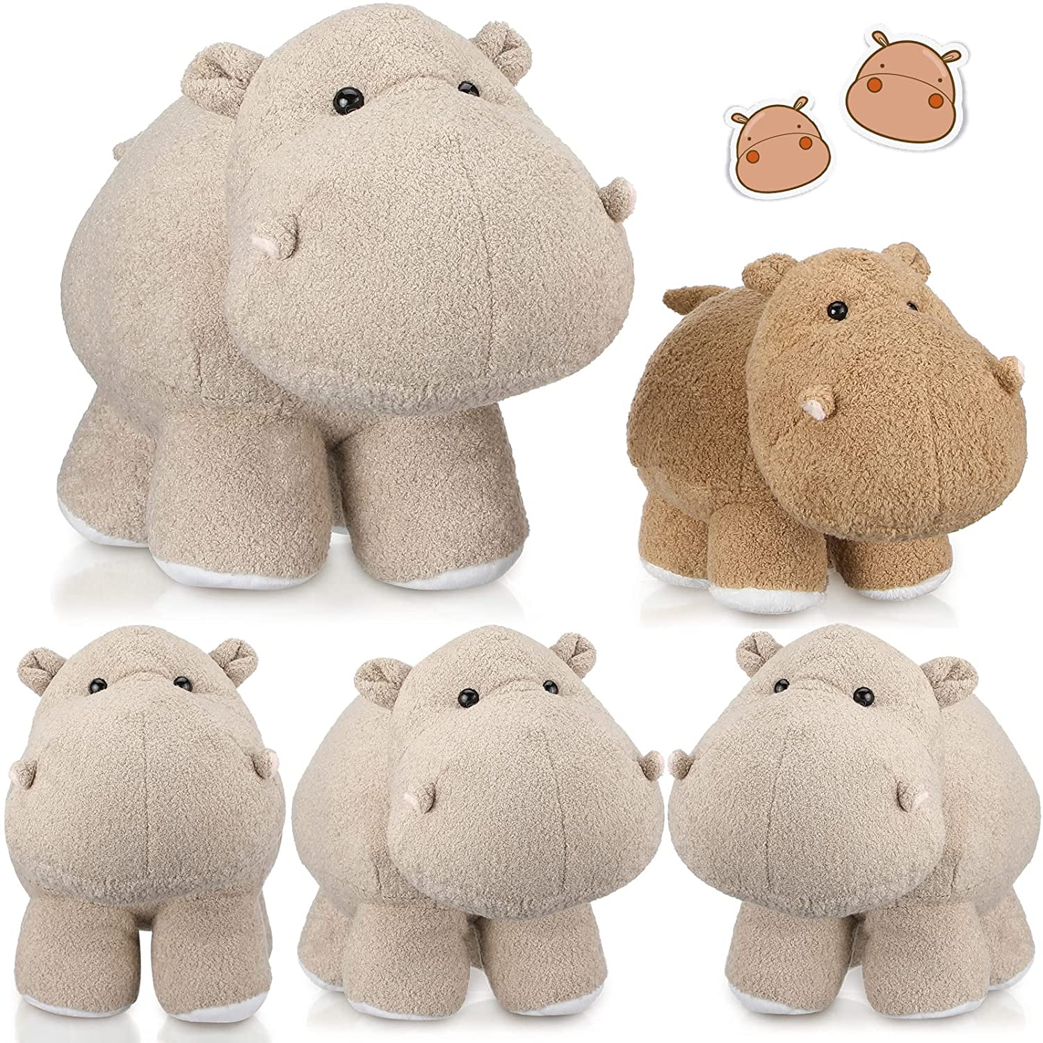 Stuffed Animals Soft Plush Animal Hippos Gift Gifts Mother and Baby Hippo 