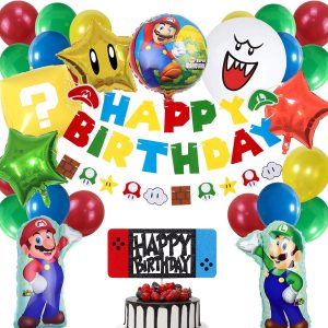 Details about   16x 12" COLOURED SUPER MARIO Balloons Latex Printed Birthday PARTY luigi 