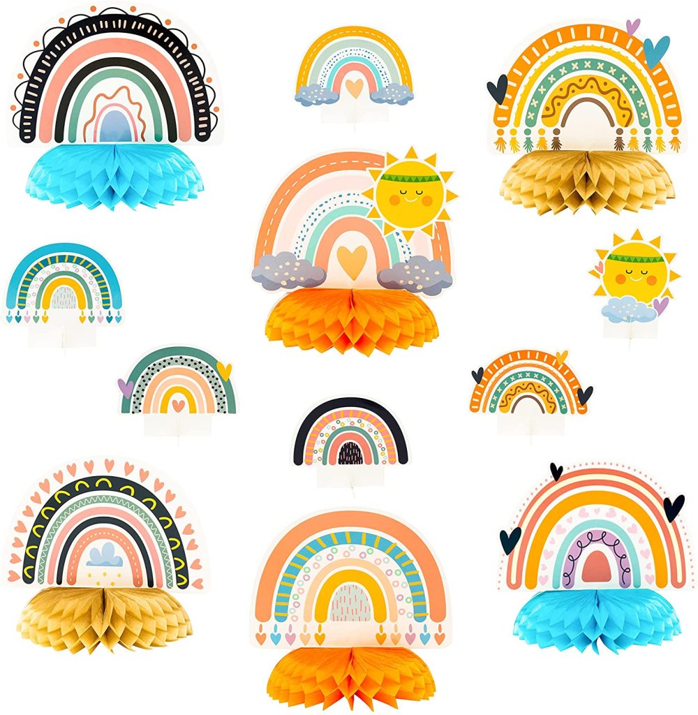 OSNIE 12Pcs Weed Themed Honeycomb Centerpieces Table Toppers