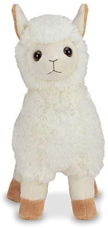 6 inches Bearington Baby Sweet Alma Plush Stuffed Animal Llama with Rattle 