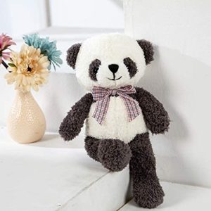DOLDOA 27.5 inch Cute Stuffed Panda Soft Plush Animal Toys Panda Pillow for Kids Boys Birthday Gift 