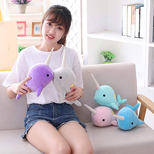 Narwhal Whale Plush Doll Stuffed Animal Toy Pillow Kids Doll For Baby Care New 