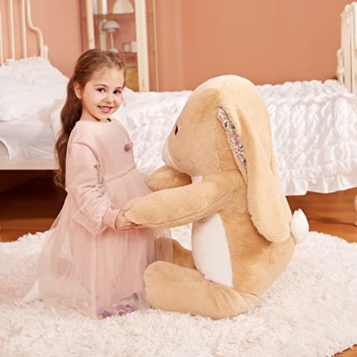 IKASA Giant Rabbit Stuffed Animal Plush Toy,Large Cute Jumbo Bunny 