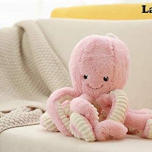 Lapeche Plush Cute Octopus Dolls Soft Toy Stuffed Marine Animal for Boys Girls Birthday Presents White, 16 