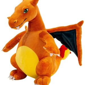Dark Gray Evil Winged fire-Breathing Dragon Stuffed Animal Dinosaur Plush firedragon Toys 10 inch 