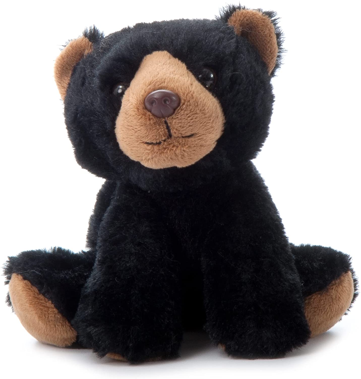 7.5" Black Bear Head Plush Stuffed Animal Toy 