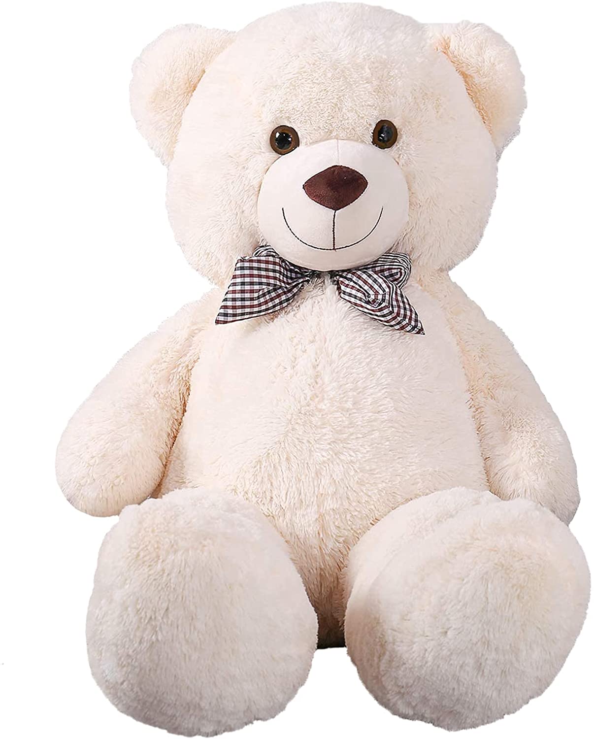 24 Inch Plush Teddy Bear Giant Big Cute Beige Huge White Soft Toys Doll Kid Gift 