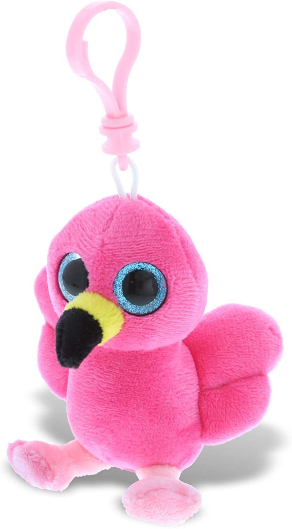 Soft Bag pendant kids gift Plush doll Flamingo  Key chains Stuffed toy 