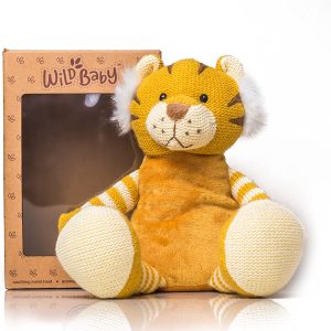Wild Baby Cat Stuffed Animal Heatable Microwavable Plush Pal Lavender Scent 