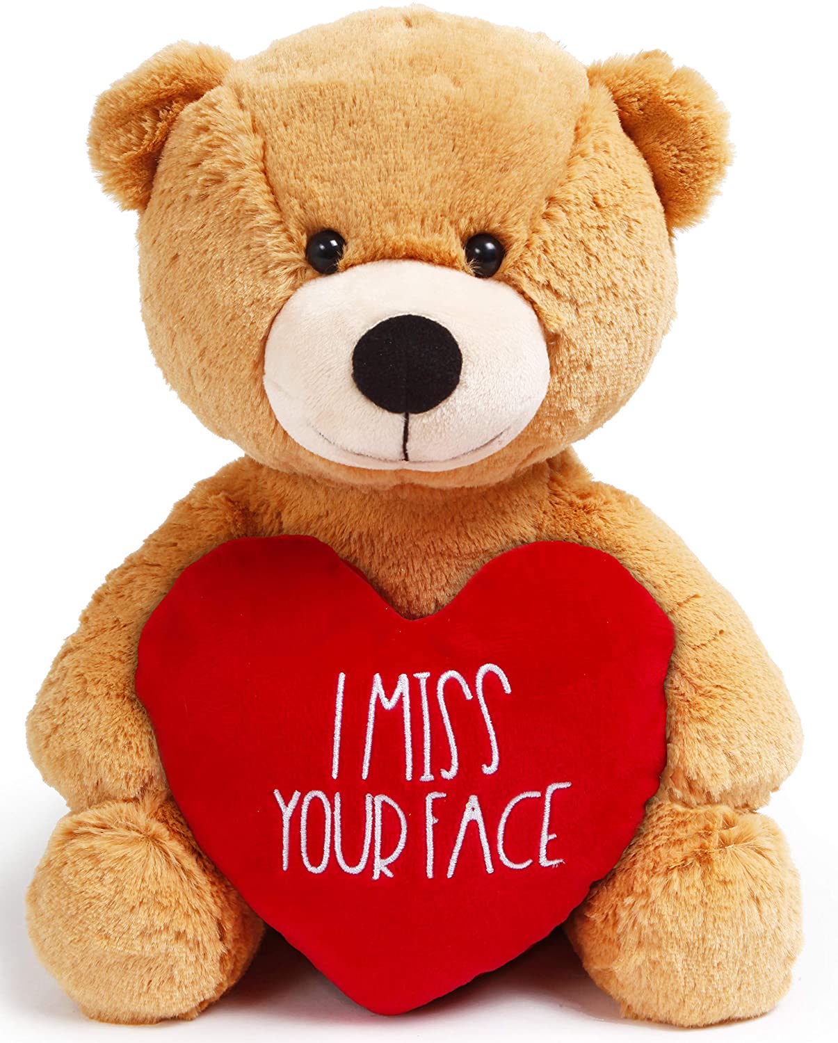 I Love You Cute Stuffing Brown Teddy Bear Plush Girlfriend Heart Valentine Gift 