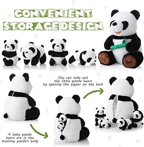 Skylety 5 Pieces 14 Inch Plush Panda Stuffed Animals Panda Bear Stuffed ...