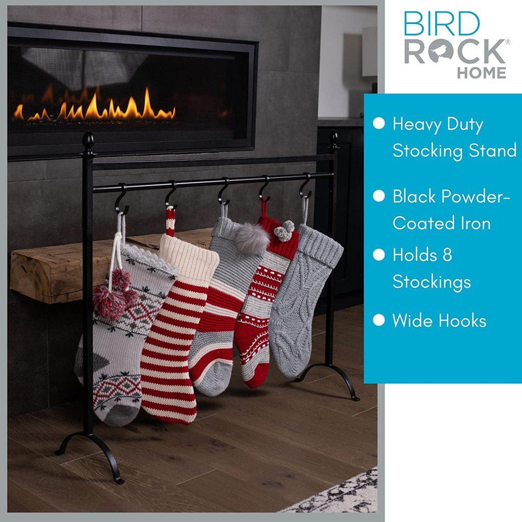 8 Hook Christmas Stocking Holder Stand For Floor , Heavy Duty