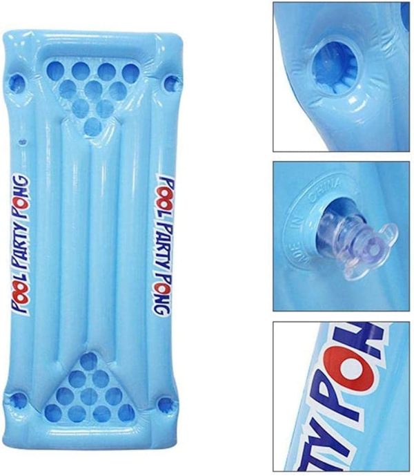 Beer Pong Pool Float,Air Mattress Inflatable Beer Pong Table Inflatable Pool Party Floating Raft
