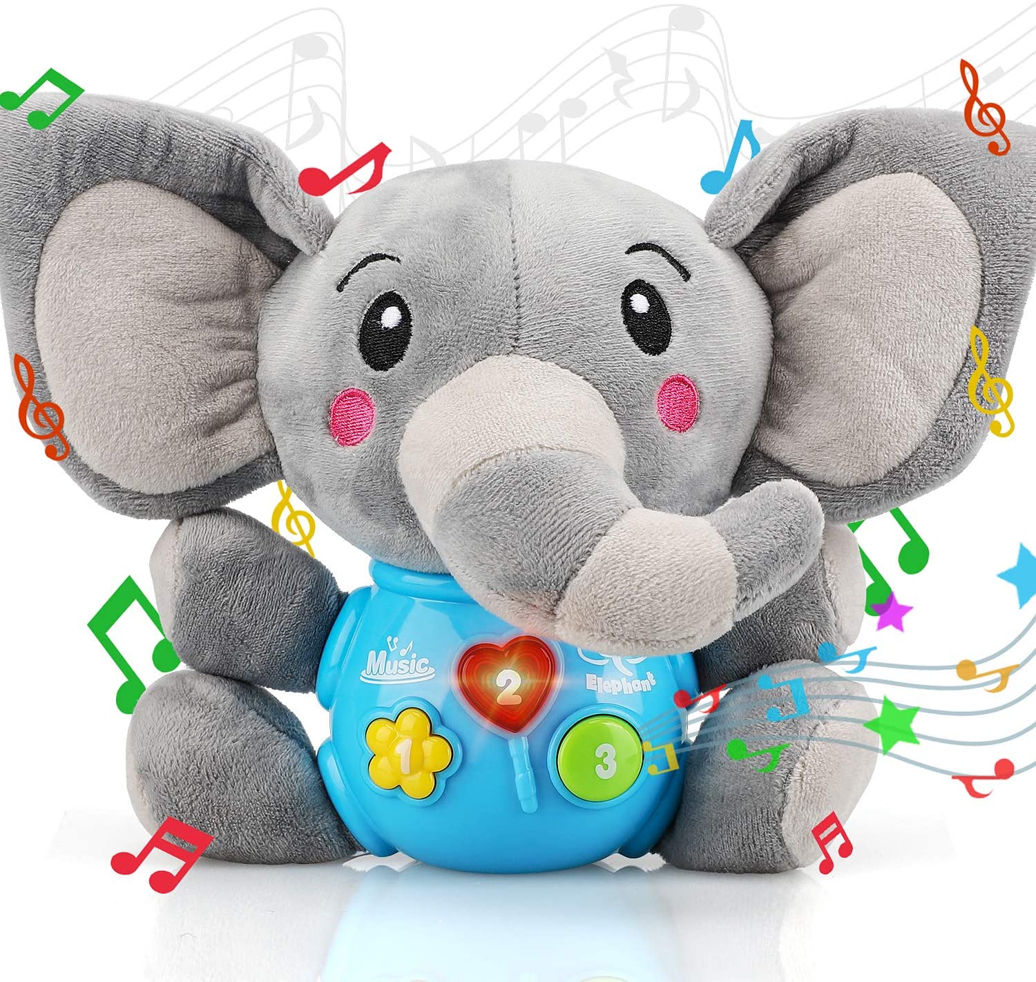 STEAM Life Plush Elephant Baby Toys Newborn Baby Musical Toys